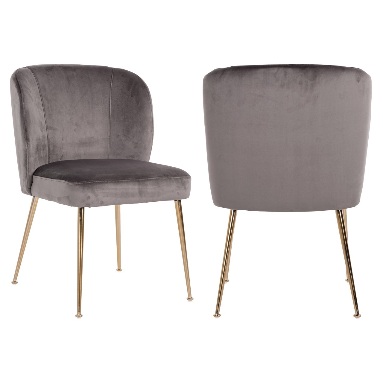 Dining chair Cannon stone velvet