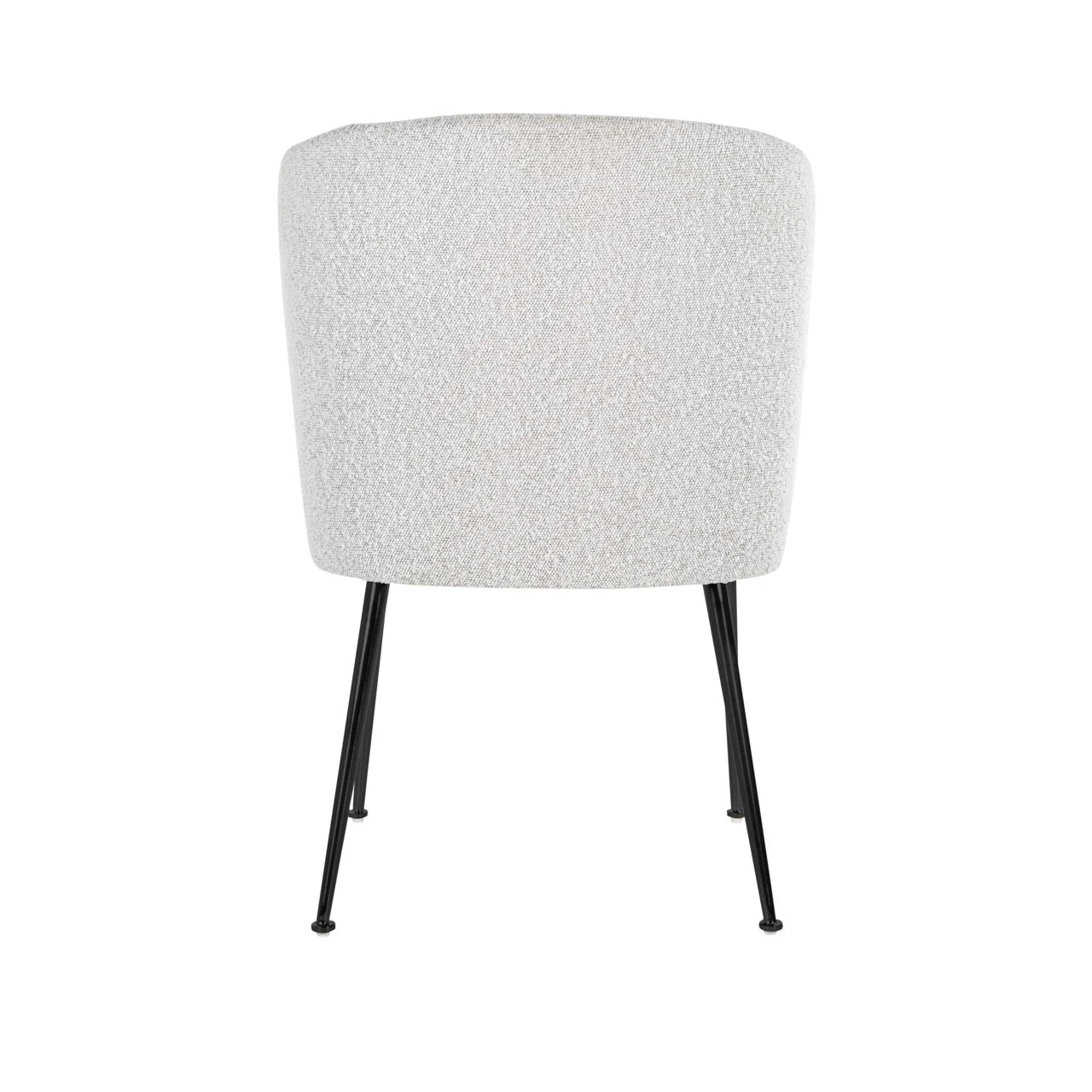 Eetkamerstoel Fallon White Bouclé
