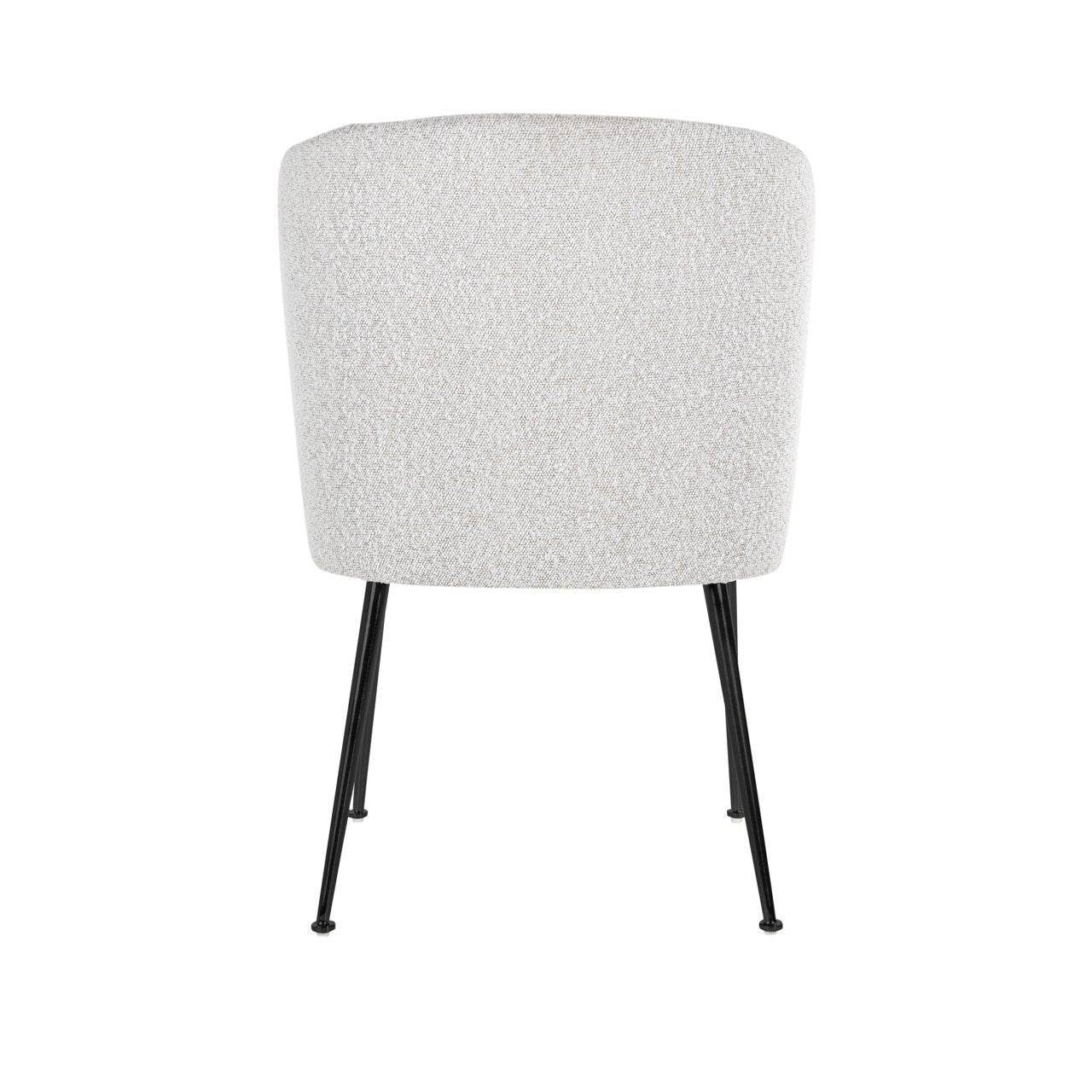 Eetkamerstoel Fallon White Bouclé
