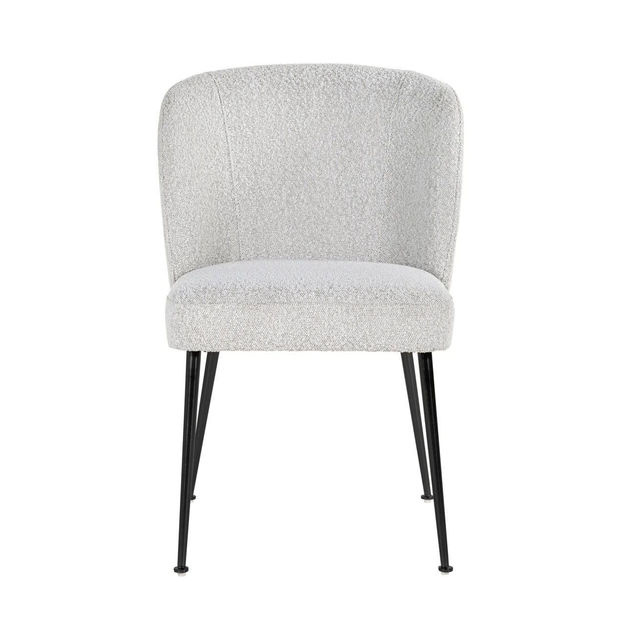 Eetkamerstoel Fallon White Bouclé