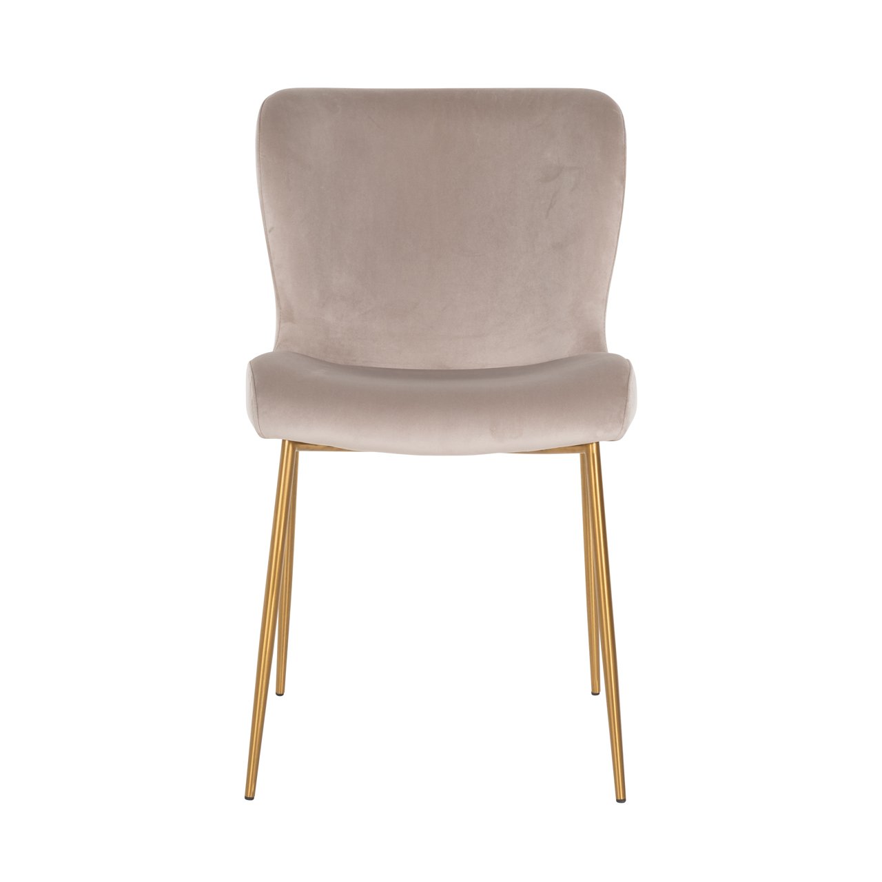 Eetkamerstoel Odessa Khaki Velvet Fire Retardant (set Of 2)