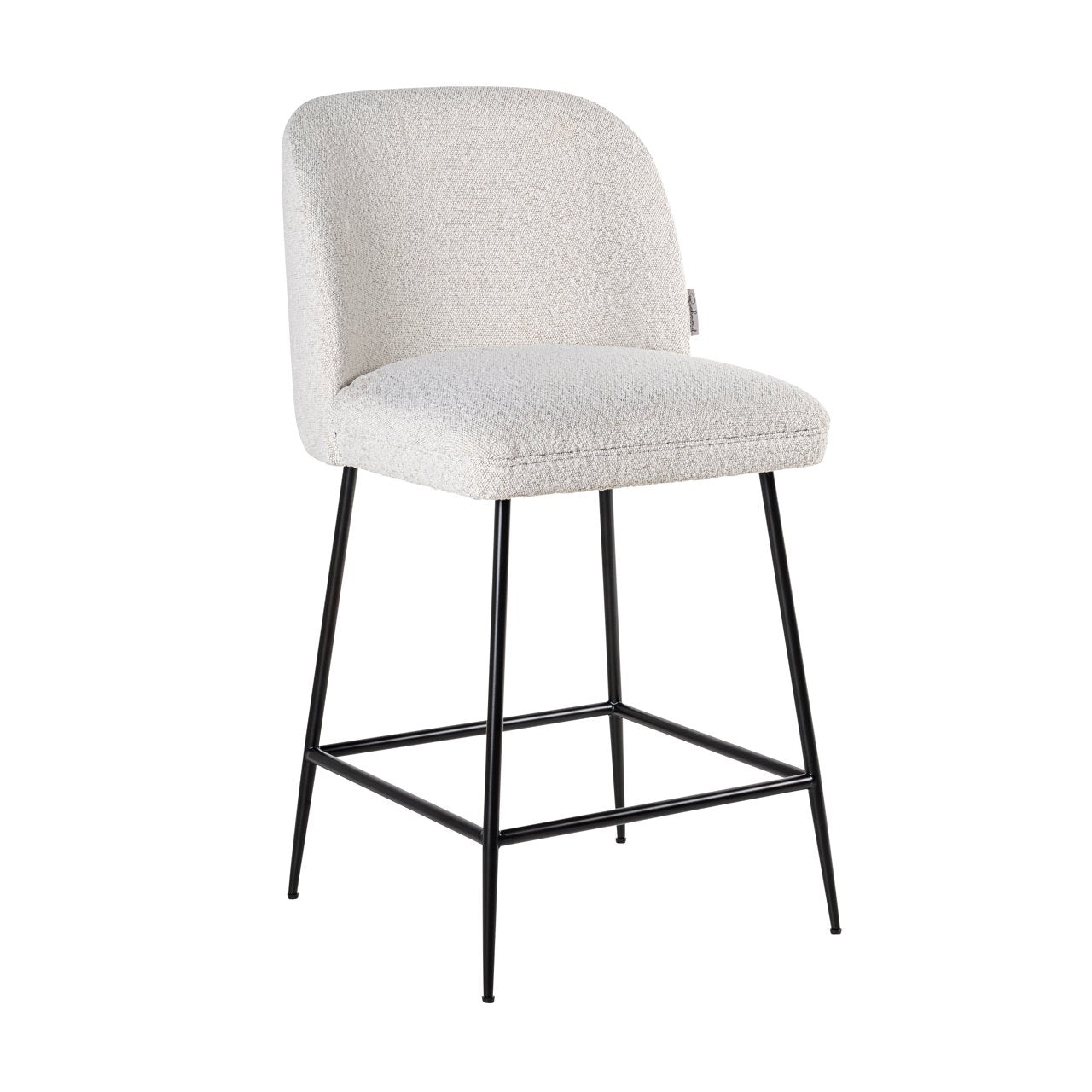 Counterstoel Pullitzer White Bouclé