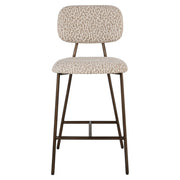 Counterstoel Xenia Beige Leopard Fire Retardant (set Of 2)