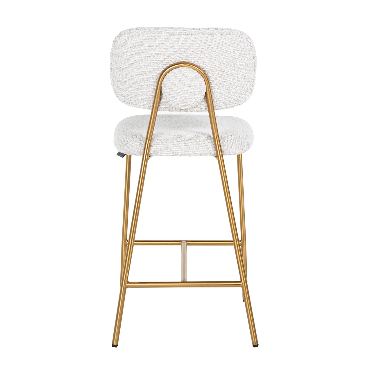 Counterstoel Xenia White Bouclé (set Of 2)