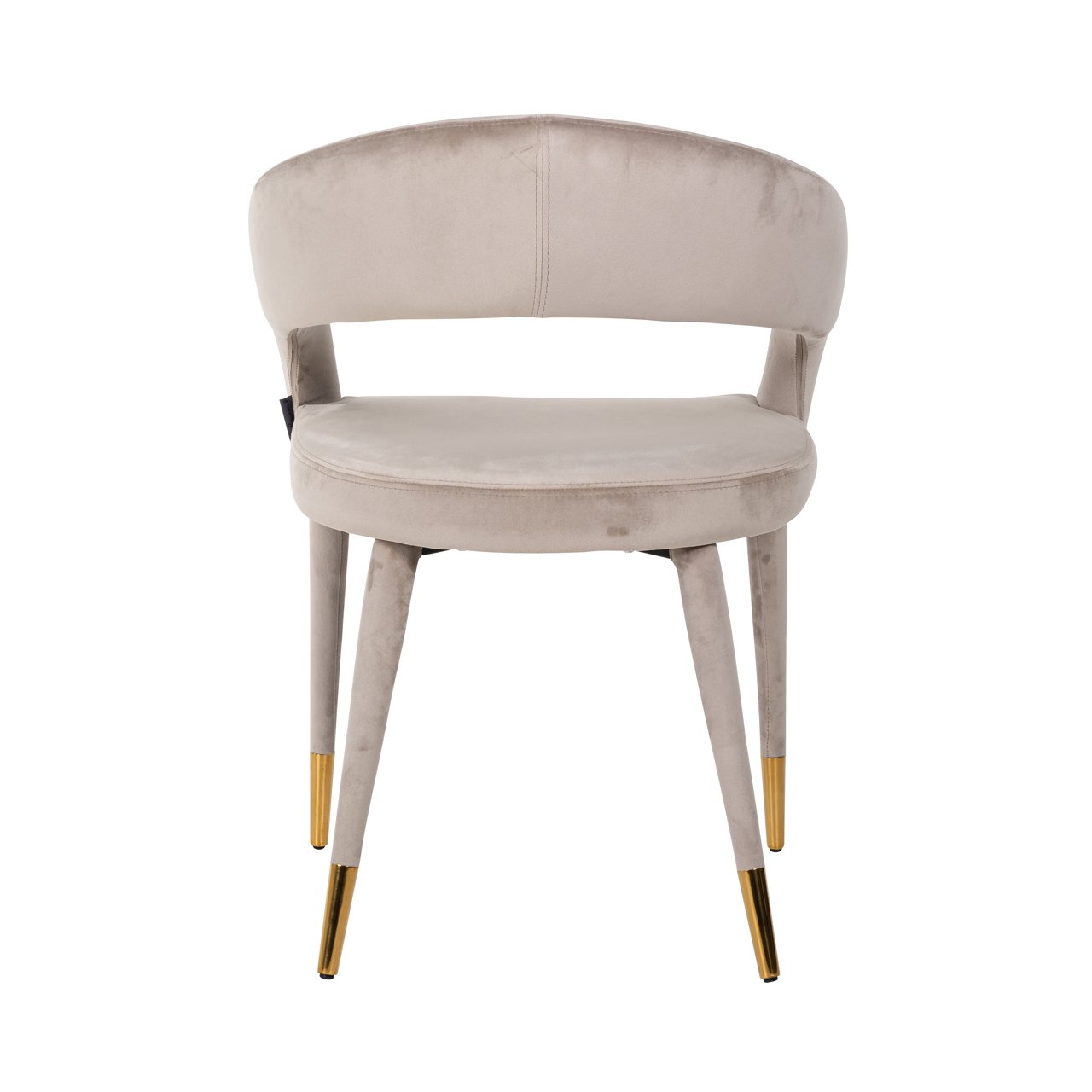 Eetkamerstoel Gia Khaki Velvet Fire Retardant