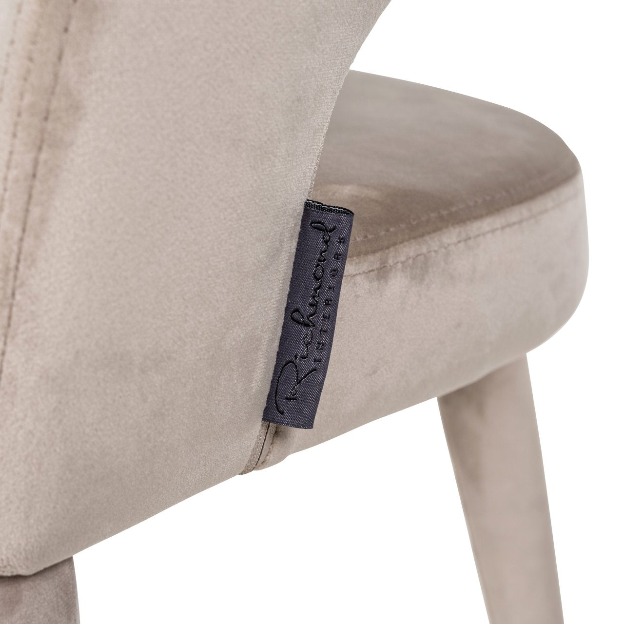 Eetkamerstoel Gia Khaki Velvet Fire Retardant