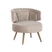 Lounge Stoel Hazel Khaki Velvet Fire Retardant