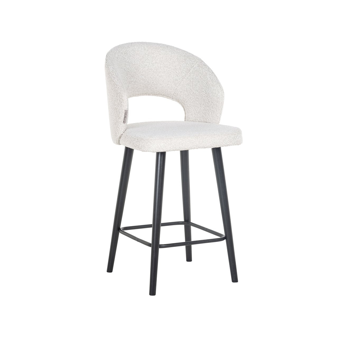 Counterstoel Savoy White Bouclé