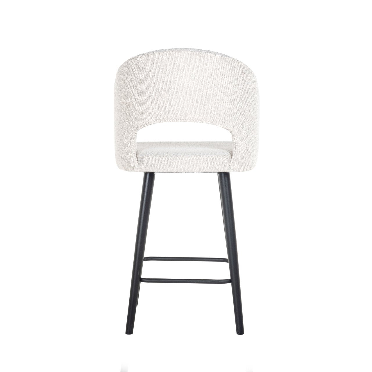 Counterstoel Savoy White Bouclé