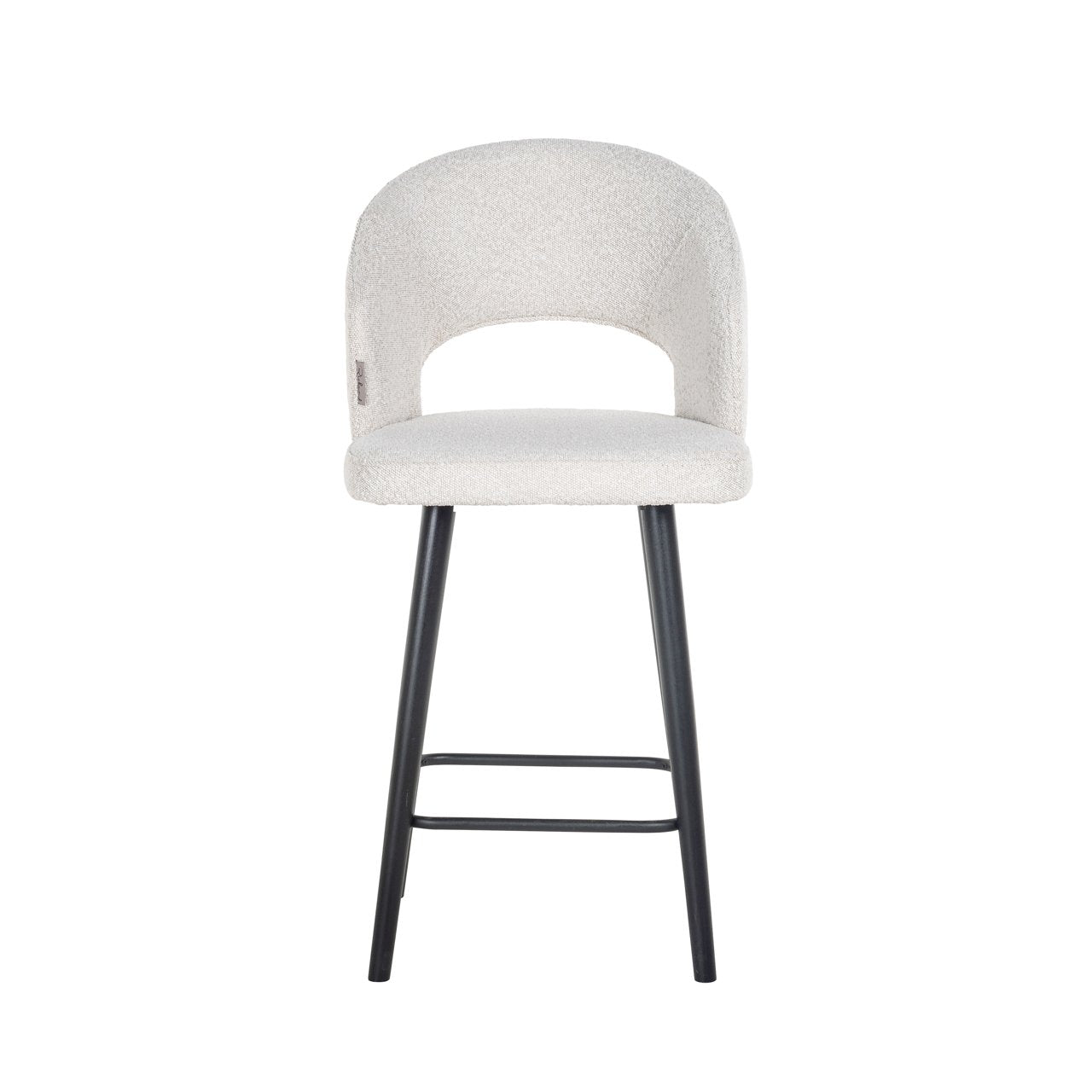 Counterstoel Savoy White Bouclé