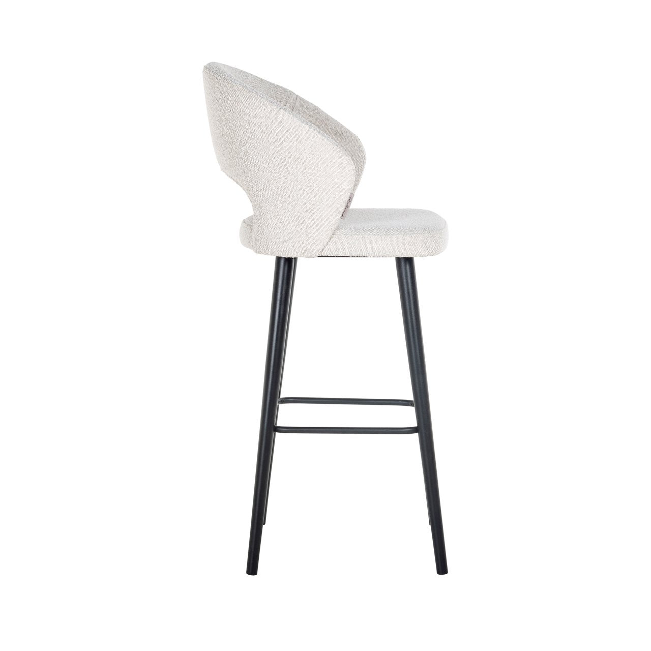 Barstoel Savoy White Bouclé