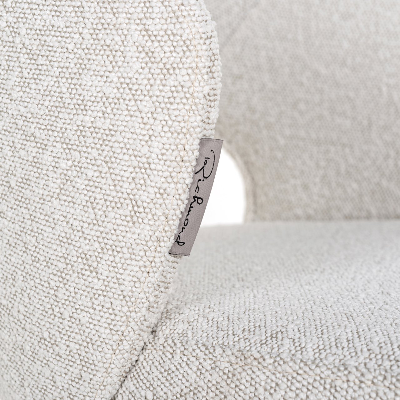 Barstoel Savoy White Bouclé
