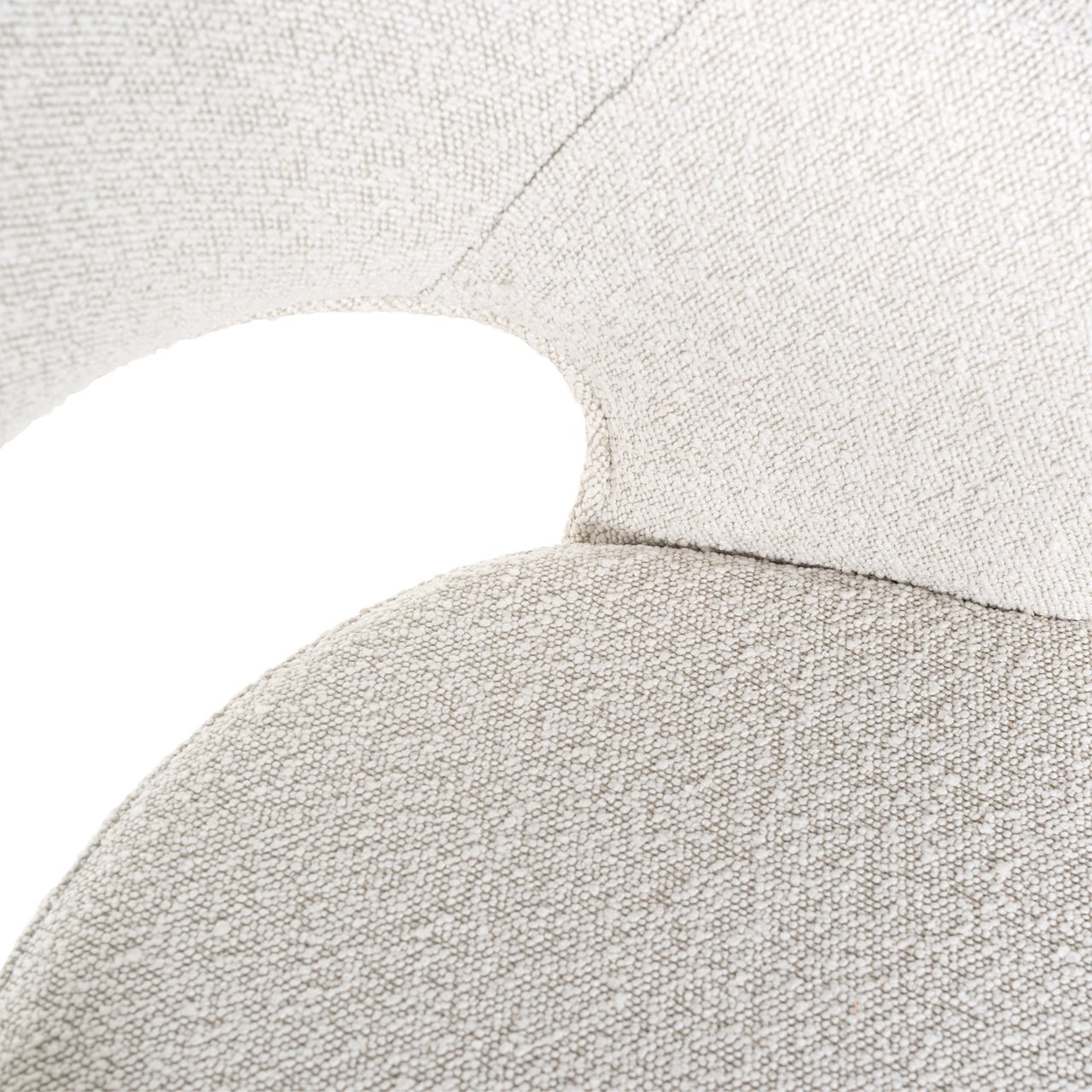 Barstoel Savoy White Bouclé