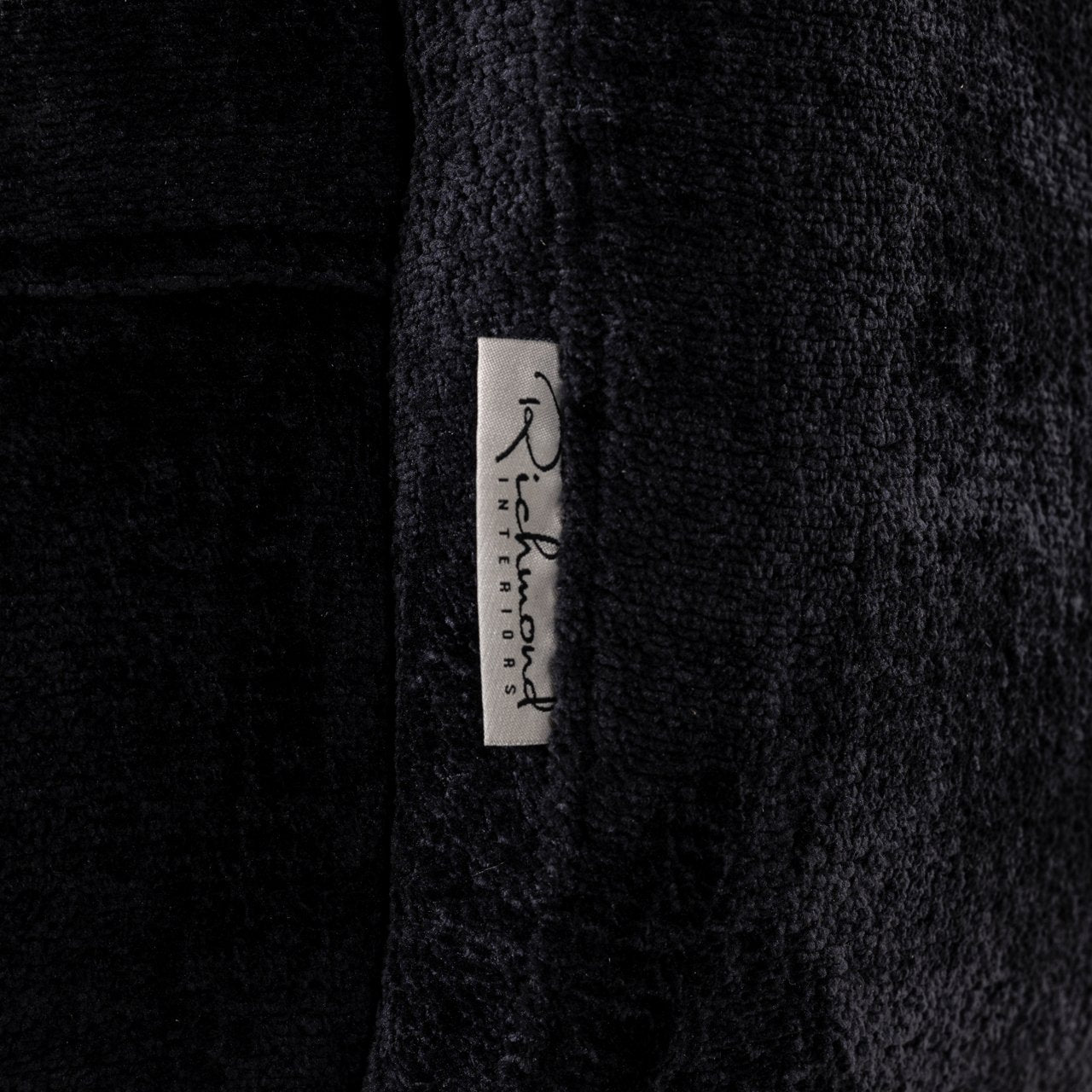 Lounge stoel Turner black chenille swivel
