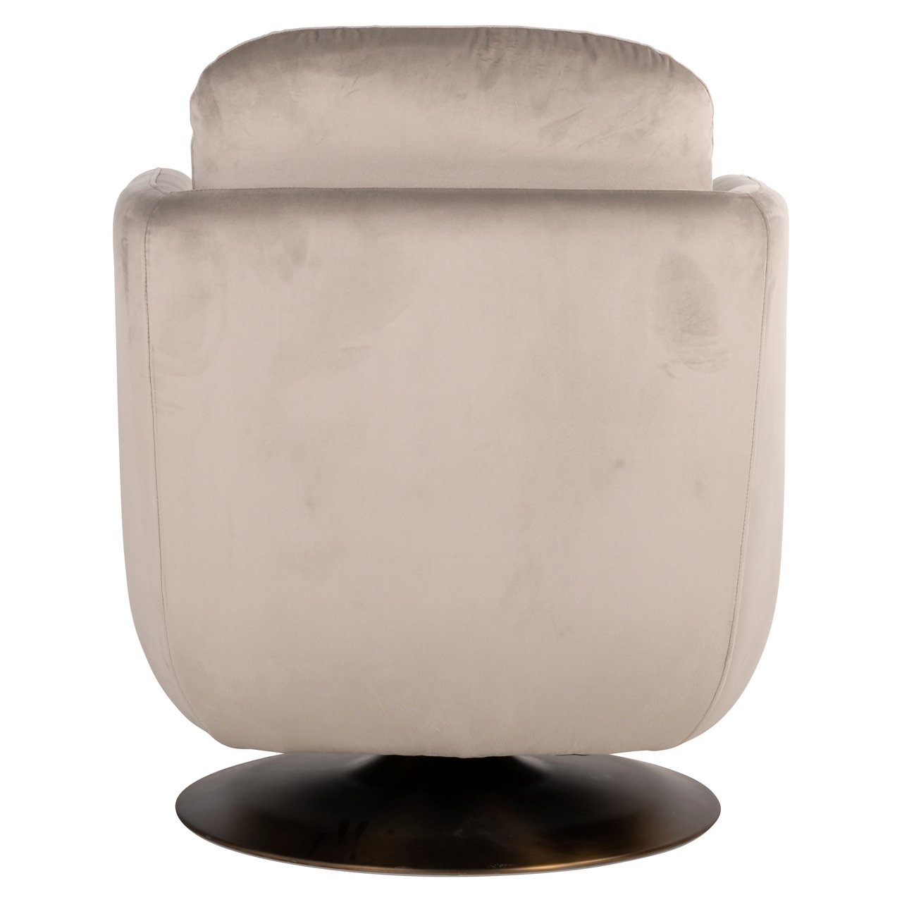 Lounge Stoel Turner Khaki Velvet Swivel Fire Retardant