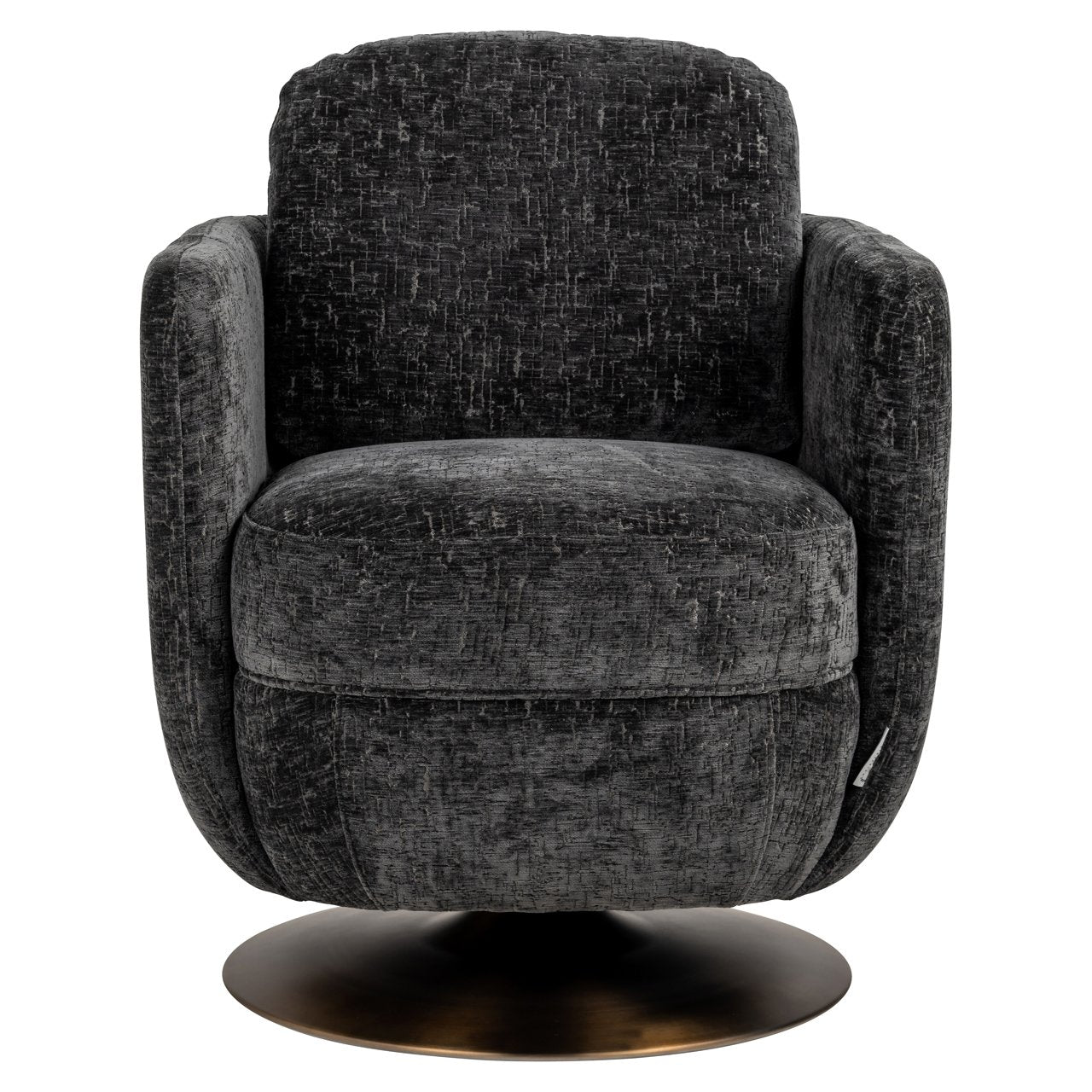 Lounge chair Turner graphite island swivel