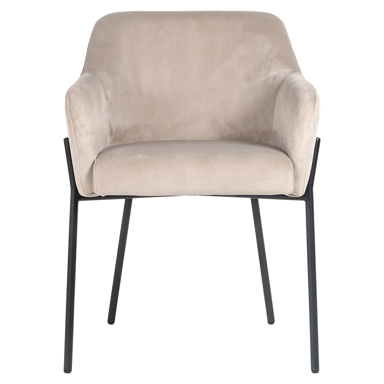 Eetkamerstoel Fay Khaki Velvet Fire Retardant