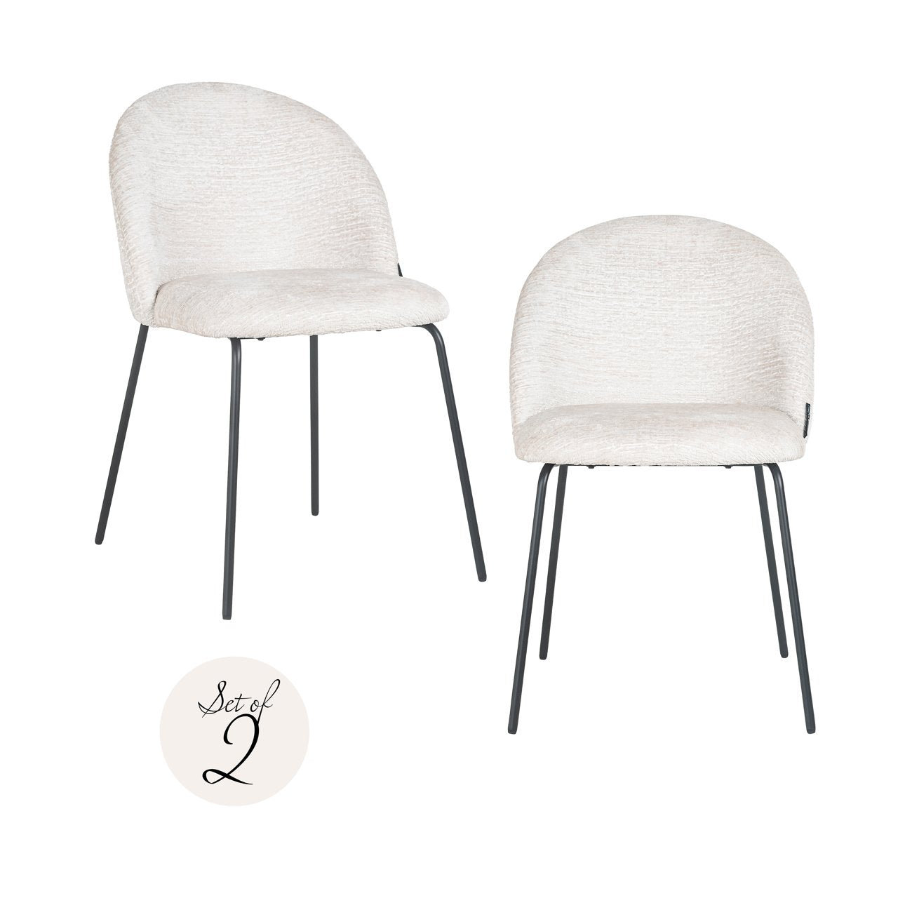 Eetkamerstoel Alyssa Cream Fusion (set Of 2)
