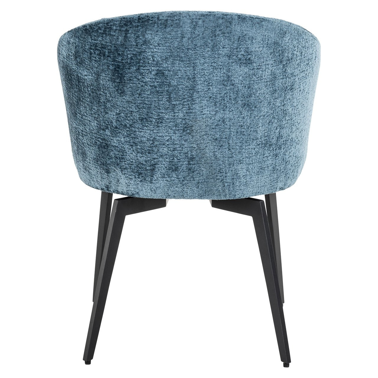 Eetkamerstoel Amphara Blue Chenille Fire Retardant