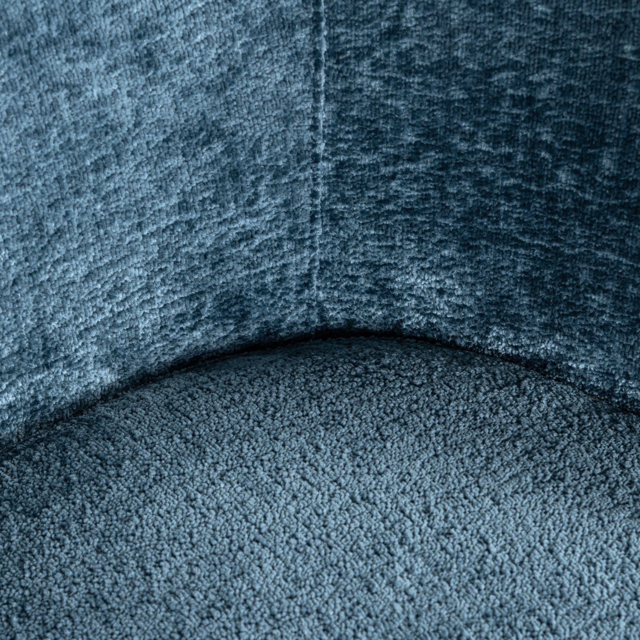 Eetkamerstoel Amphara Blue Chenille Fire Retardant