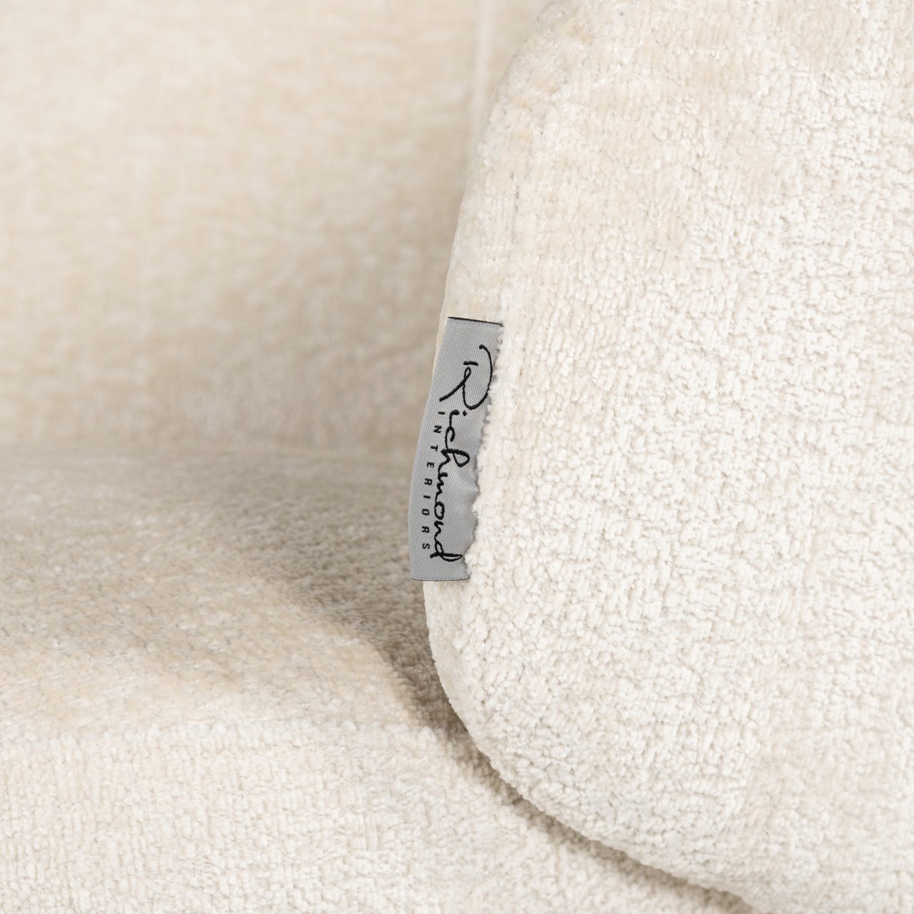 Eetkamerstoel Amphara Fr White Chenille Fire Retardant