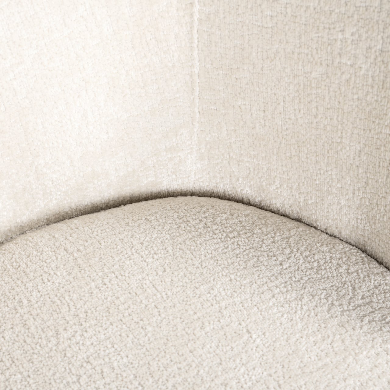 Eetkamerstoel Amphara Fr White Chenille Fire Retardant