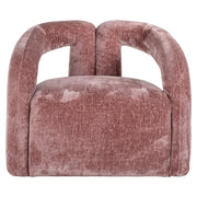 Lounge stoel Dana rose chenille