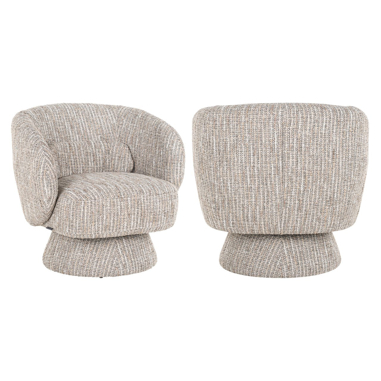 Lounge stoel Cavallo beige coco swivel