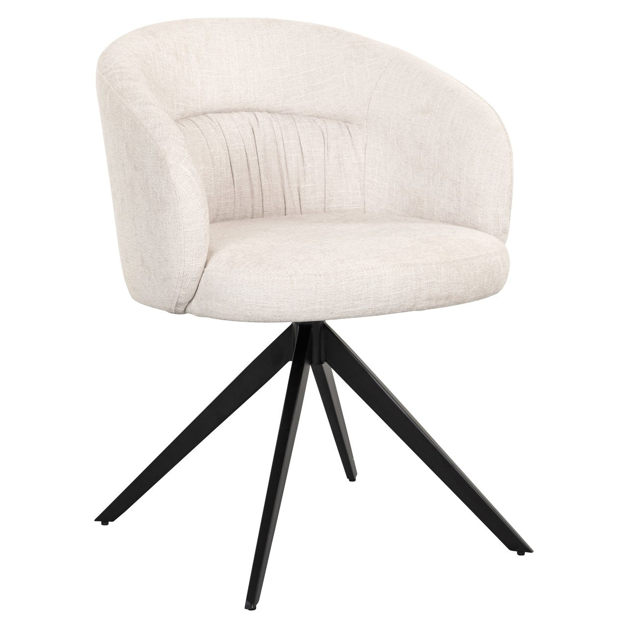 Eetkamerstoel Olivia ecru miami swivel