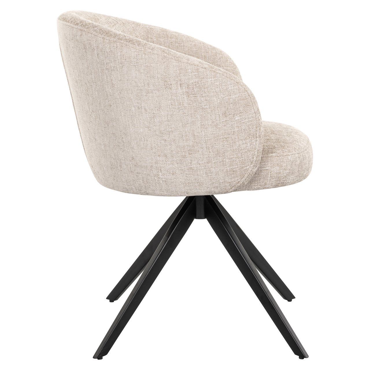 Eetkamerstoel Olivia Natural Miami Swivel