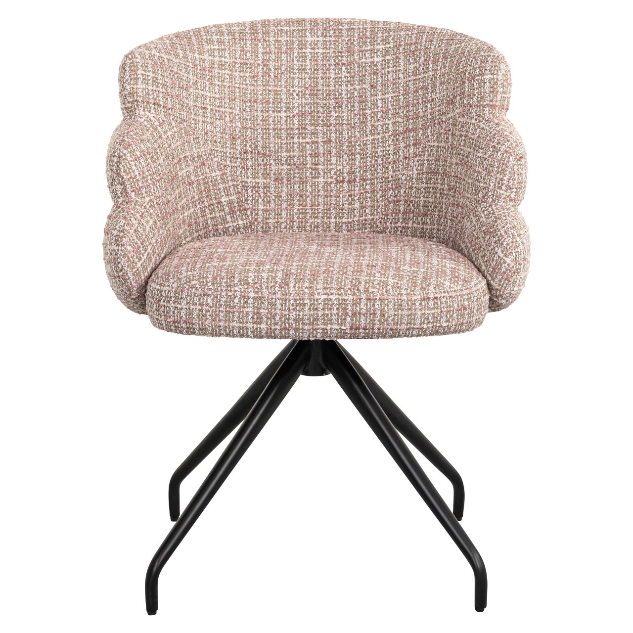 Dining chair Kayla trendy rose swivel