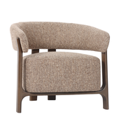 Lounge Stoel Dalara Brown Tweed