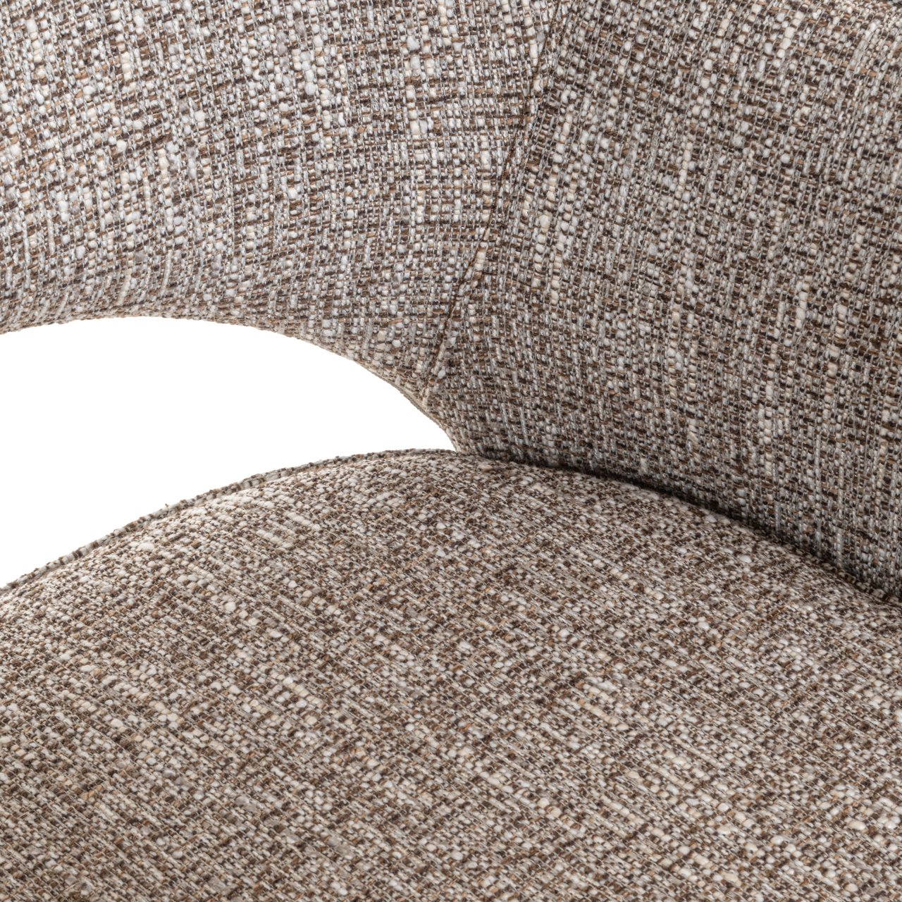 Eetkamerstoel Ginerva Earth Tweed Swivel