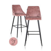 Barstoel Brooke Rose Chenille (set Of 2)