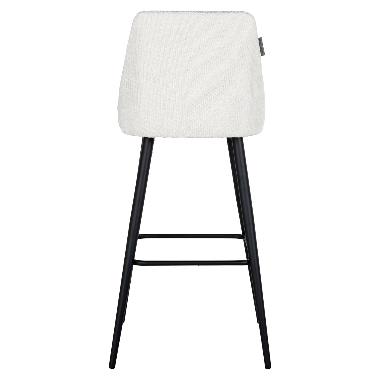 Richmond Interiors Barstoel Brooke - White Unicorn Stof - Zithoogte 75 cm - Set van 2