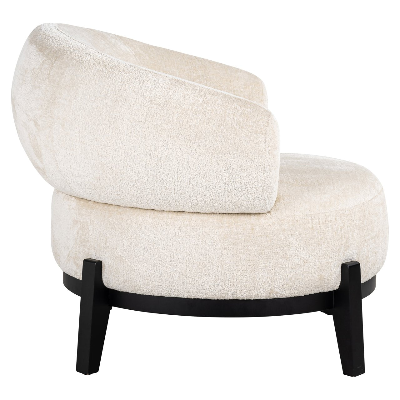 Lounge Stoel Montana White Chenille