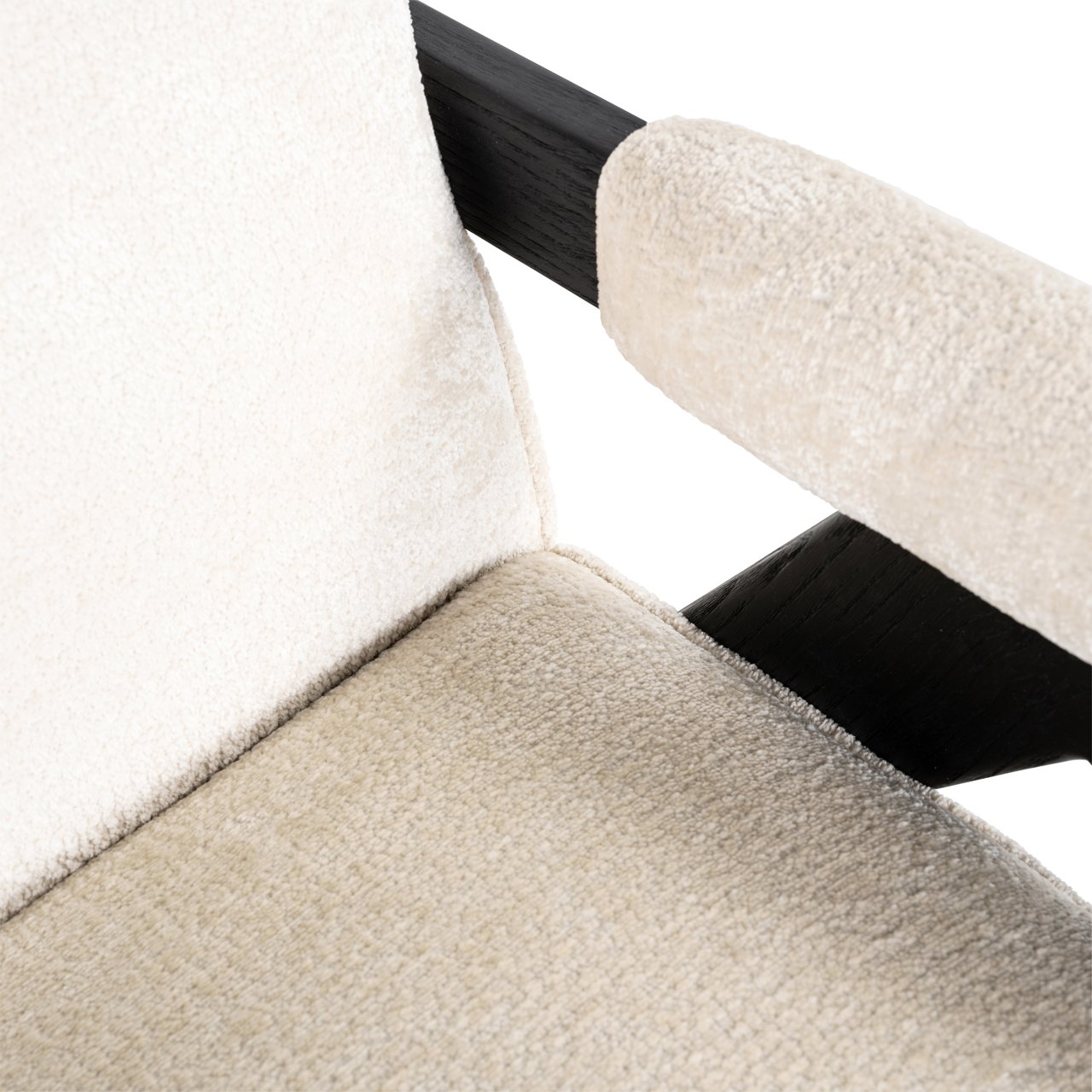 Lounge Stoel Cooper White Chenille