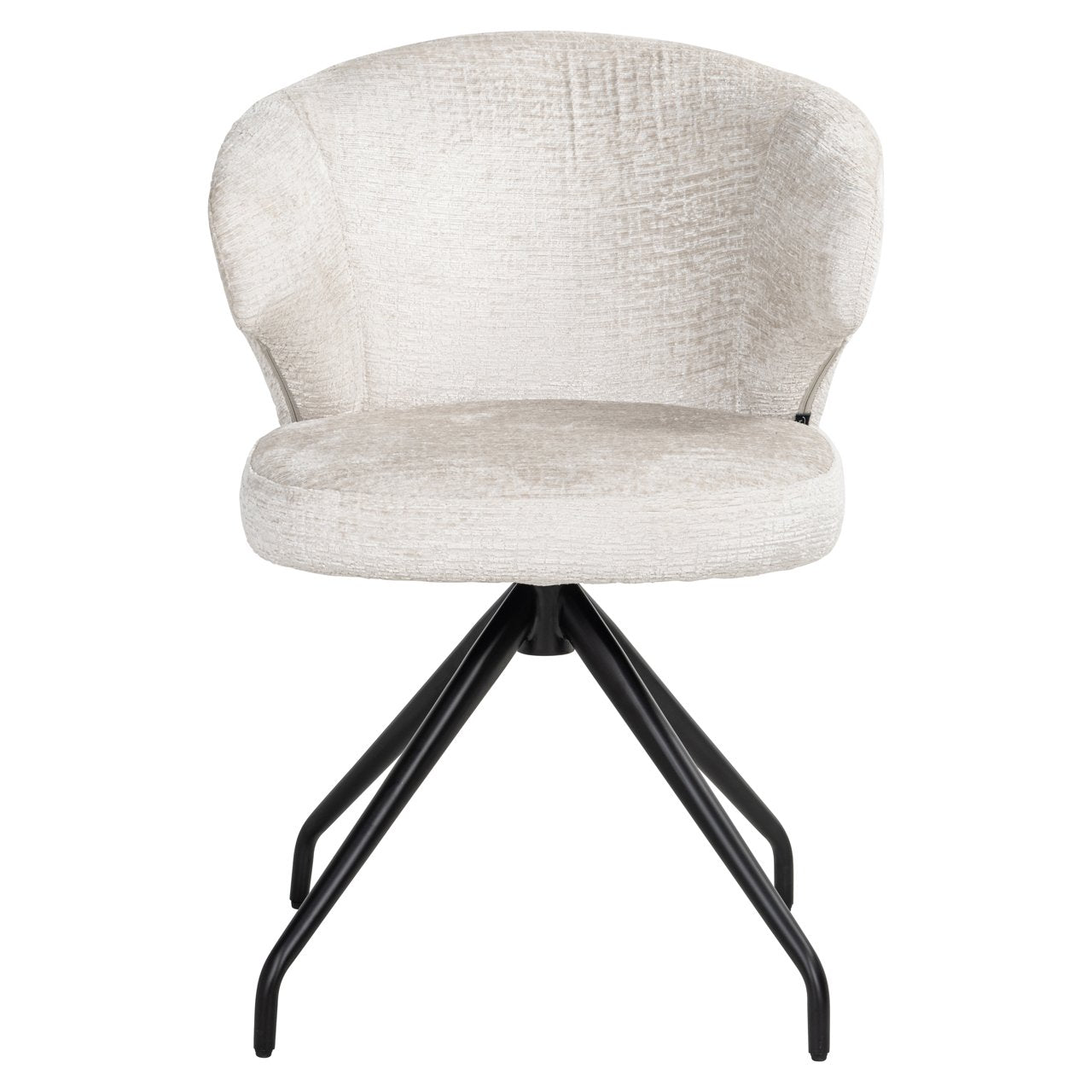 Eetkamerstoel Milly Cream Fusion Swivel