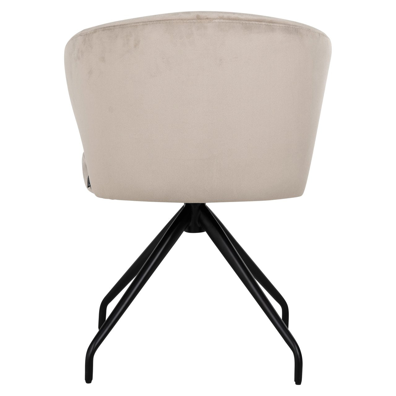 Eetkamerstoel Milly Khaki Velvet Swivel