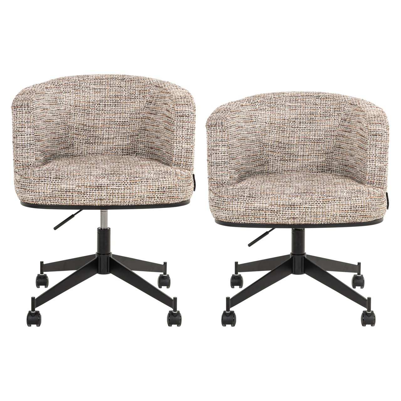 Eetkamerstoel Rochenne Trendy Nature Swivel On Wheels