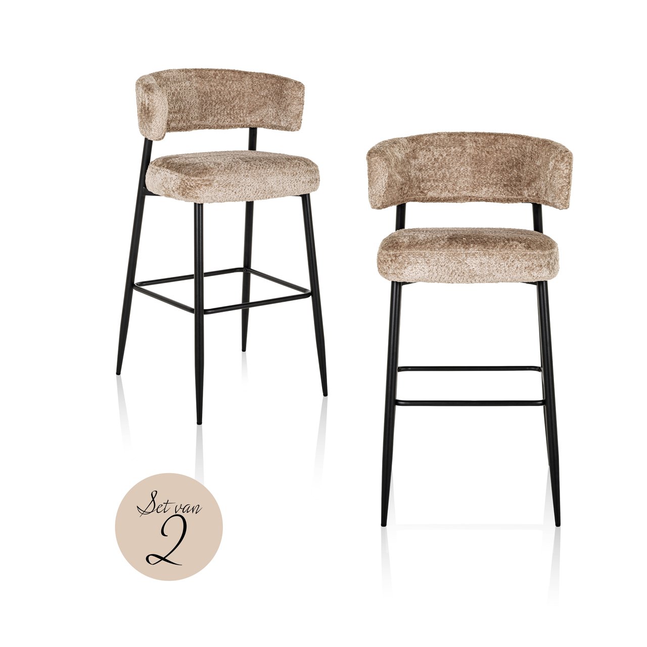 Counterstoel Rochelle sheep natural (Set of 2)