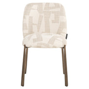 Eetkamerstoel Lana Beige Graffic (set Of 2)