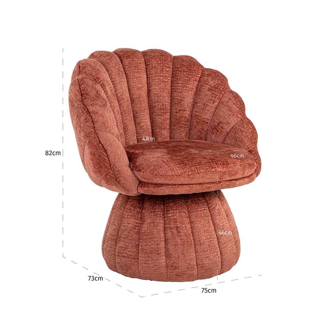 Lounge Stoel Blossom Blush Fusion