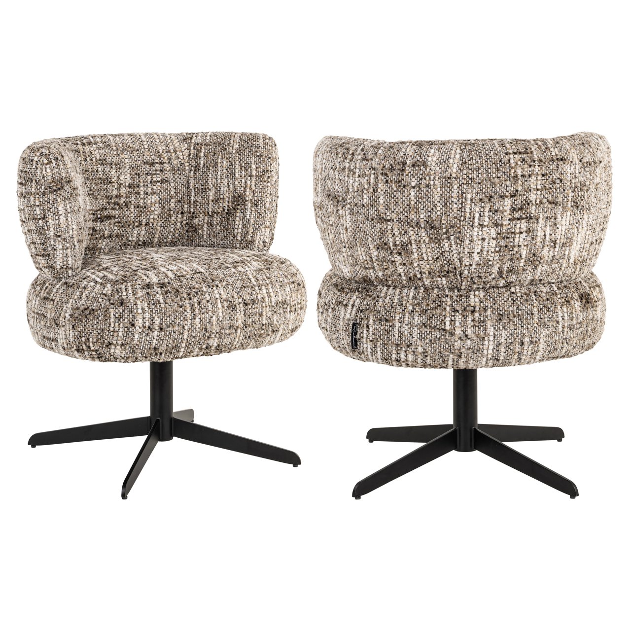 Eetkamerstoel Alexis Brown Omara Swivel