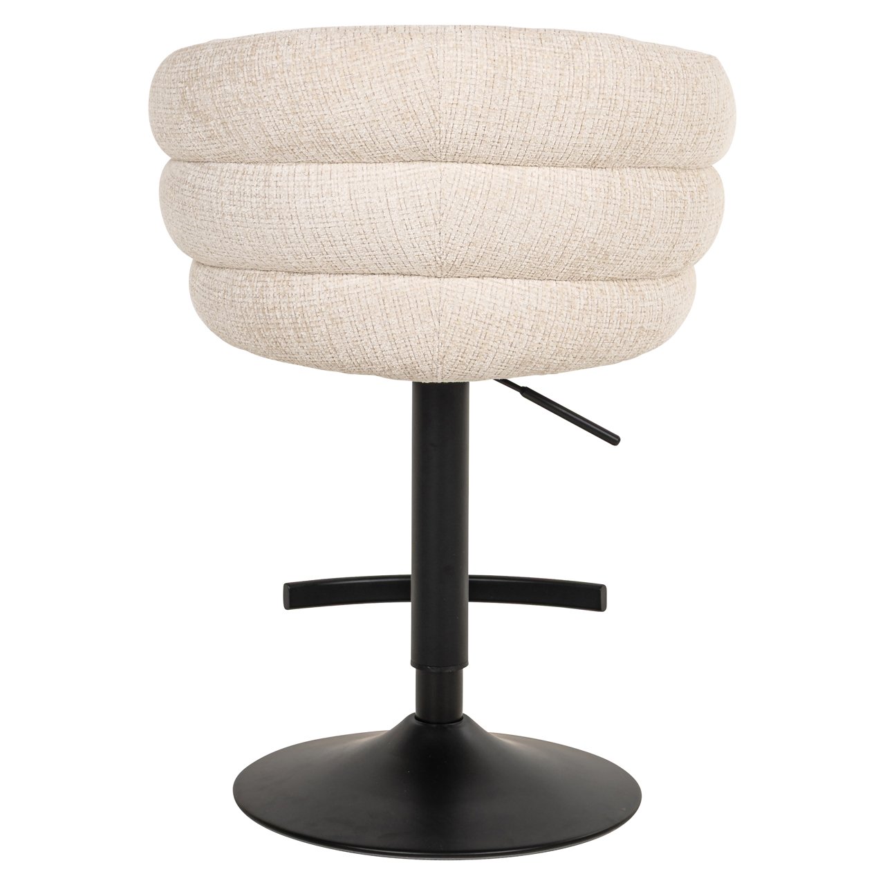 Barstoel Nikki Niagara Beige Swivel Fire Retardant