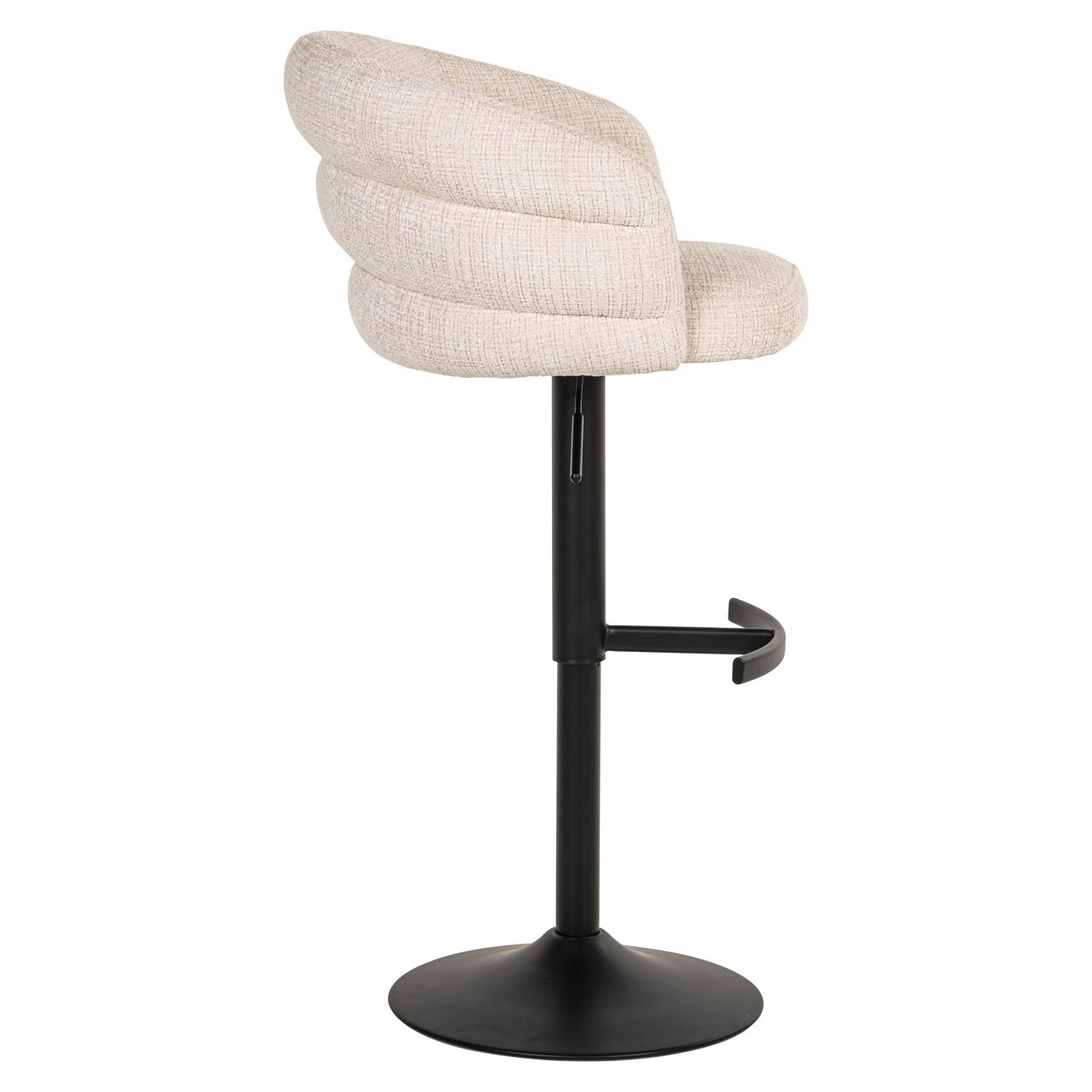 Barstoel Nikki Niagara Beige Swivel Fire Retardant
