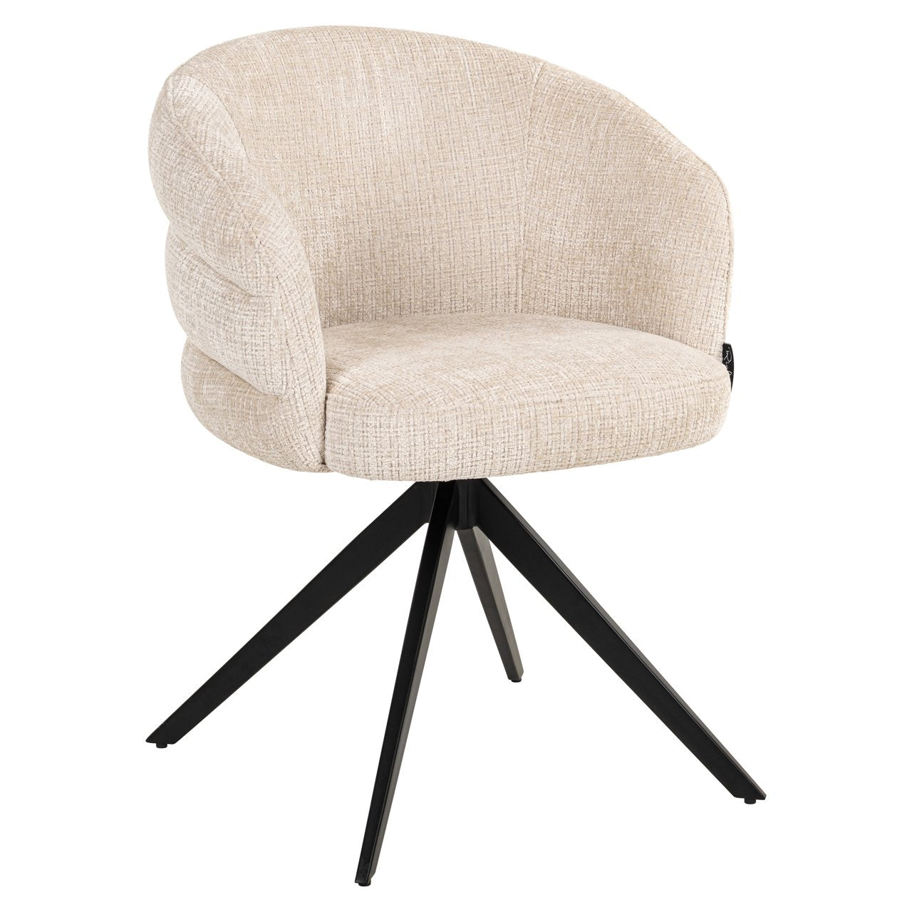 Eetkamerstoel Serenity Niagara Beige Swivel Fire Retardant