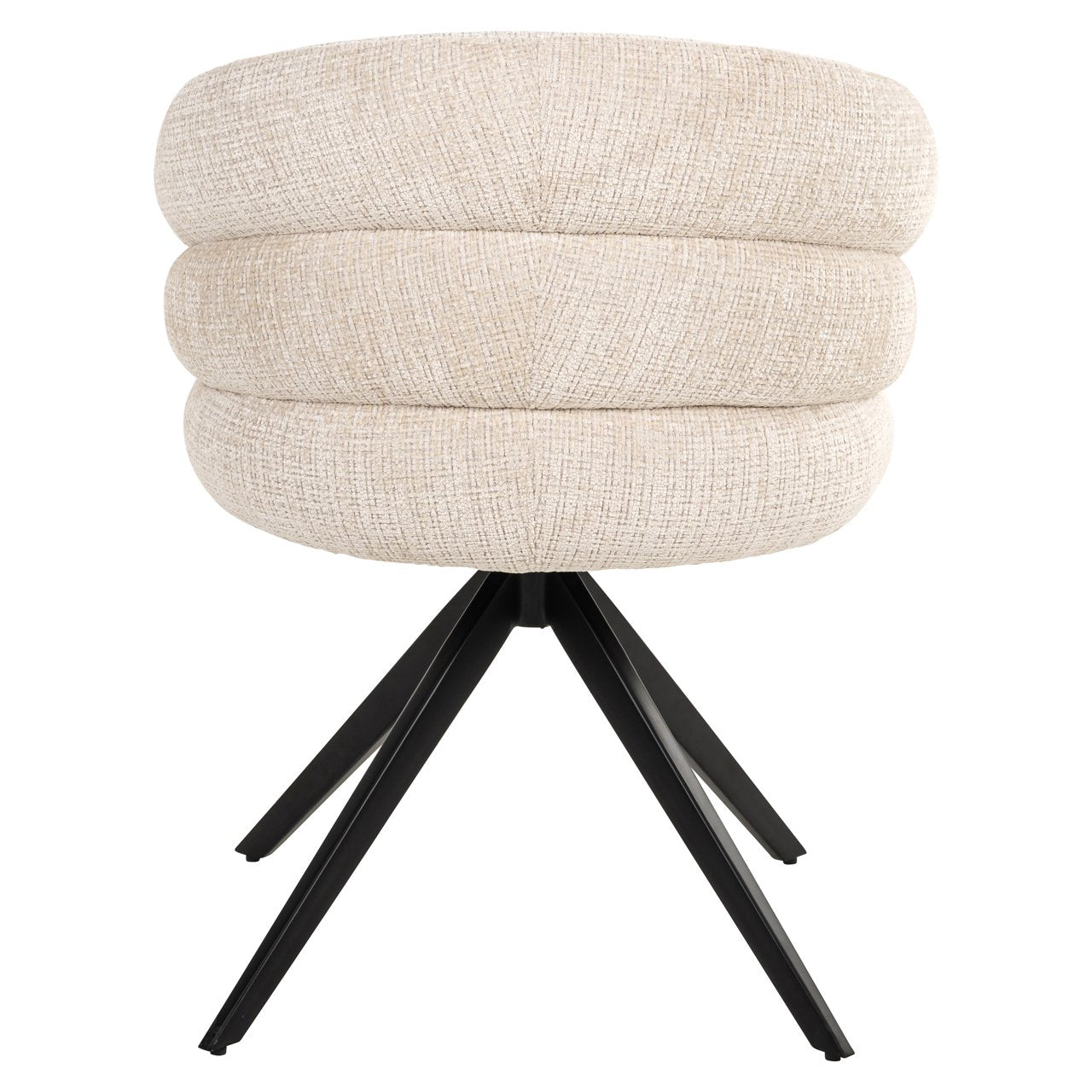 Eetkamerstoel Serenity Niagara Beige Swivel Fire Retardant