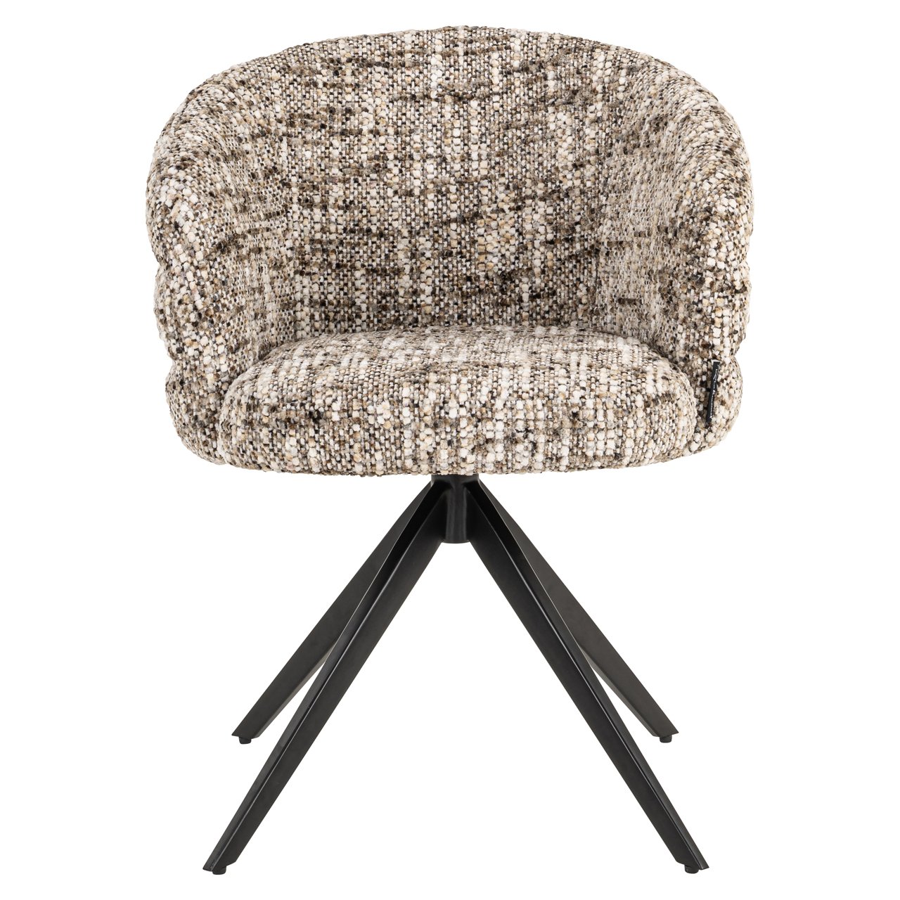 Eetkamerstoel Serenity Brown Omara Swivel Fire Retardant