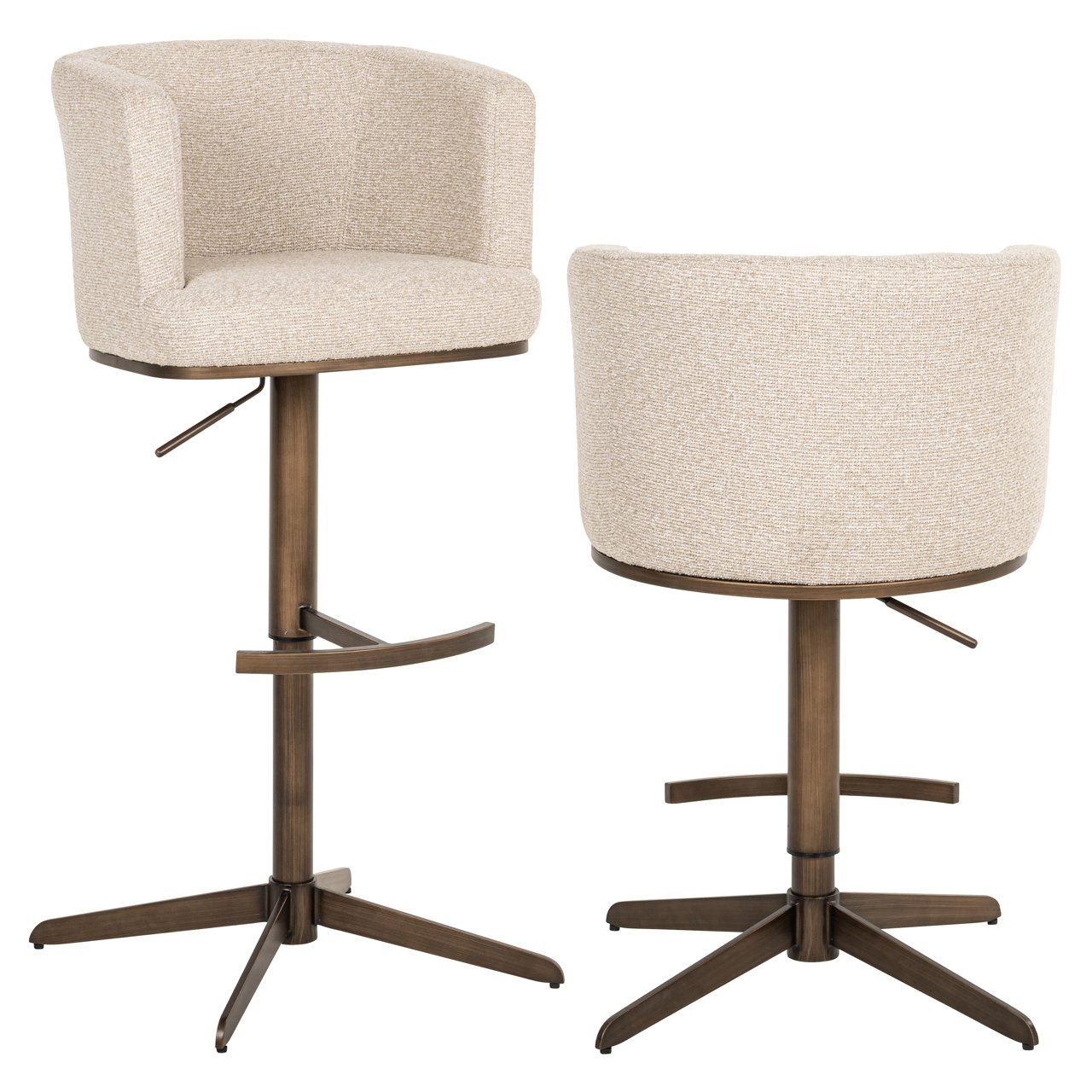 Barstoel Cheyenne Biscotti Swivel